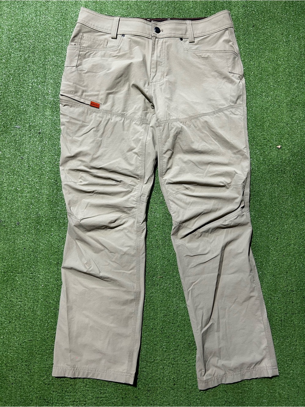 BRUNT The Costello Tech Pant Lightweight Breathable Work Pants Khaki 34x30